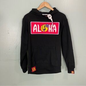 Mojis Aloha Hoodie Black Size‎ Large Pullover